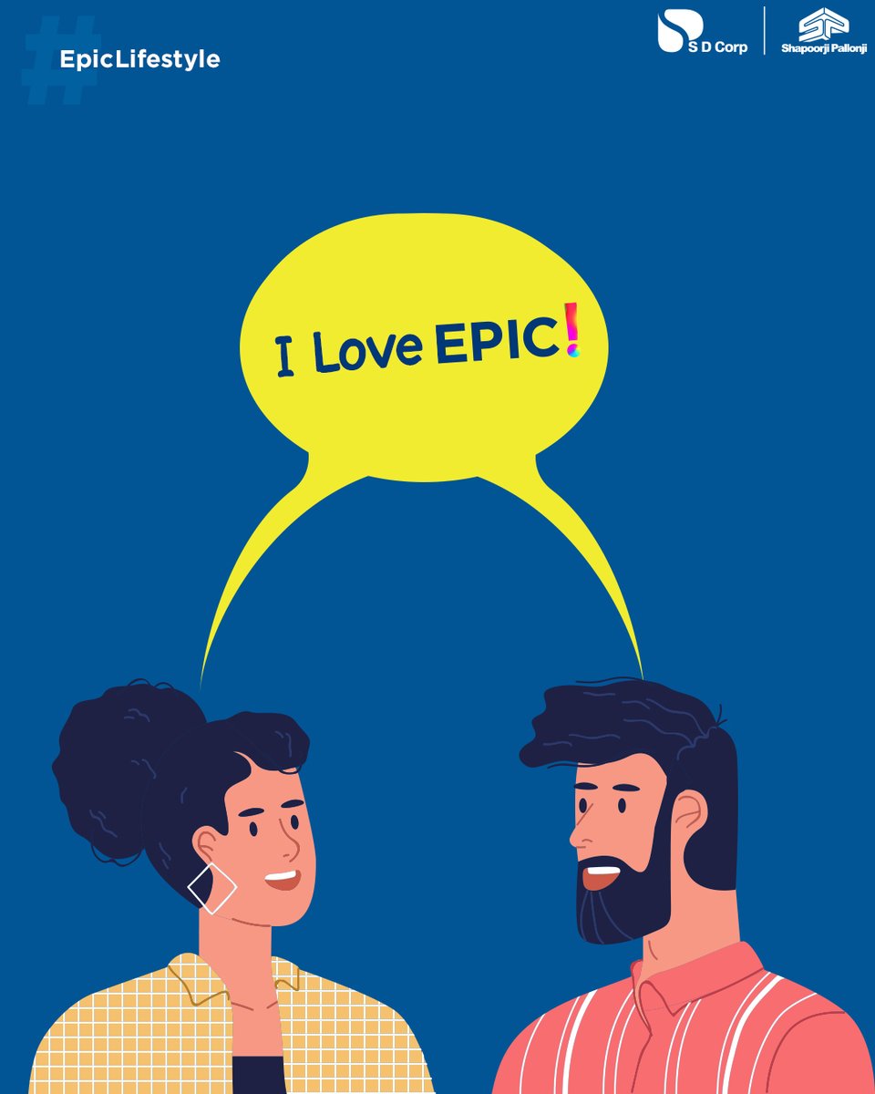 SDCorpOfficial's tweet photo. This is one EPIC! conversation & in the end you too wish to say those three magical words. If you have been part of such extraordinary talk, share with us in the comments section.
#EpicLifestyle #CodenameHelloEpic #HelloEpic #Sewri #SDCorp #ShapoorjiPallonji #RealEstate https://t.co/ldHE1s6TBy