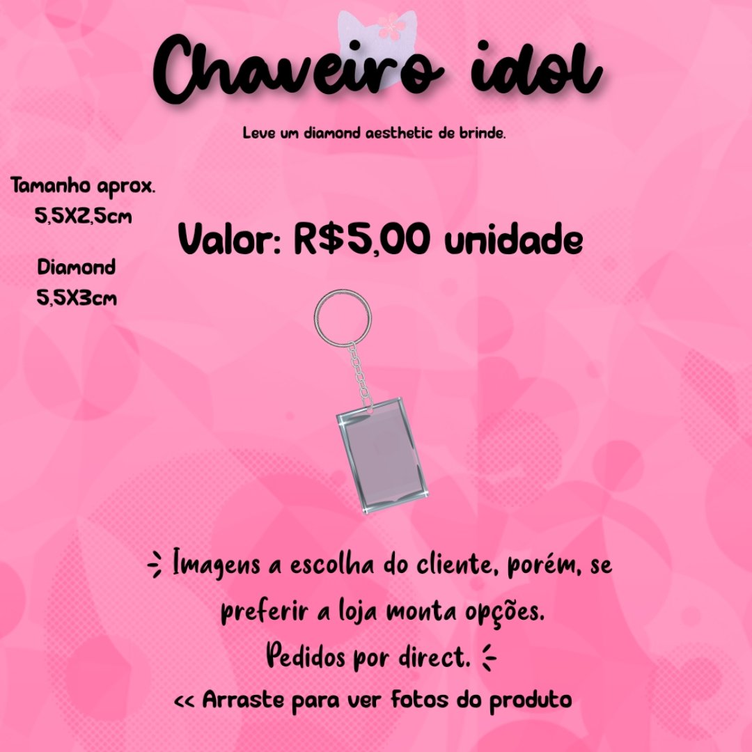 SakuraStore_'s tweet image. • CHAVEIRO IDOL