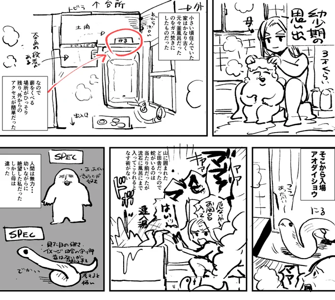 幼少期の思い出日記 母親と蛇編 