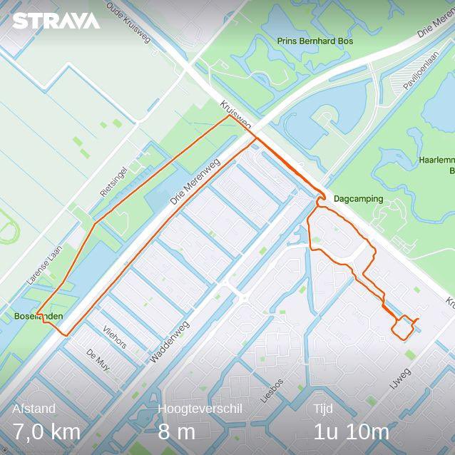 Voor de bui binnen! Lekker loopje als warming-up... Bekijk mijn wandeling op Strava.
strava.app.link/6tjEk4NOqbb