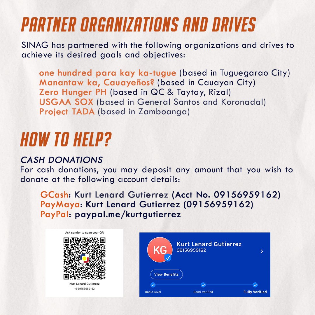 sinagtulong's tweet photo. ‼️ CALL FOR HELP ‼️
We are SINAG— an independent, non-profit youth organization by UST LEAPMed students who aim to help our fellow Filipinos affected by Typhoon Ulysses in Region 2 through the project, “Kapit-Bisig Para sa Cagayan.”

(1/2)

#TyphoonUlysses
#SinagPagAsa
#ReliefPH https://t.co/X84IcM0ScE