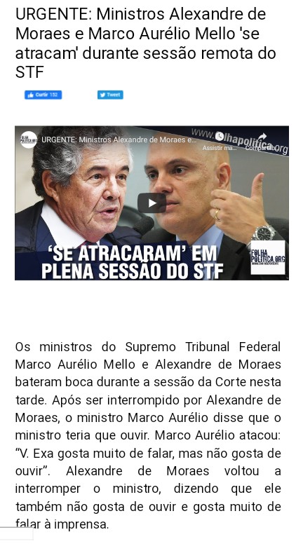 N_Carvalheira's tweet photo. Conflito no STF

▪️ Conexão Política https://t.co/GLsMrFhi2f