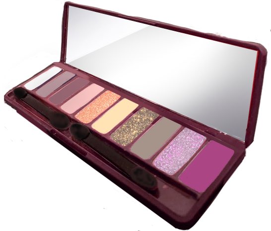 学校の商品企画課題でアイシャドウパレットデザインしてみた 綺月のイラスト