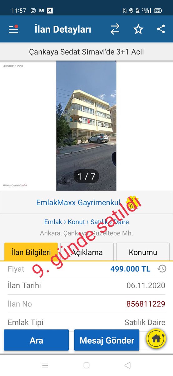 GDUygur's tweet photo. 9. Günde satıldı...
Siz de gayrimenkulünüzü güvenli ellere, "Taşınmaz Ticareti Yetki Belgeli" firmalara teslim edin...
Kapıcıyla, ayakçıyla malınız ve paranız tehlikede....
.
.
#yetkibelgeliemlakçı #emlakçı #satılık #ankara emlak #ttyb #kw #kwangora #kwplatin #remax #coldwell https://t.co/lXZEaB3JcU