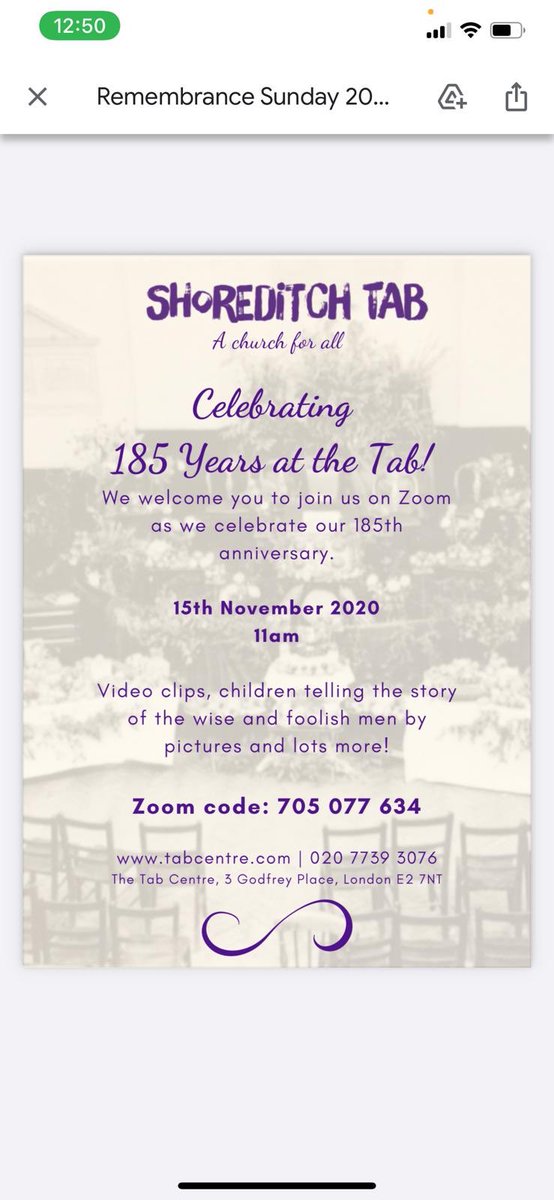 Join us as we celebrate 185 years serving God in our community in Shoreditch!