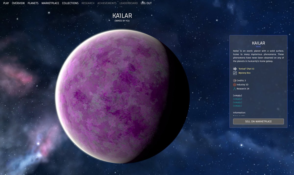 ProjectNebula_'s tweet image. 📢Weekend #NFT giveaway #2

The next planet we&apos;re giving away is a Rare Exotic planet called Kailar - play.projectnebula.app/planet/458

RT and follow @ProjectNebula_ and @ICONForge to win Kailar to your collection!
#PlanetGiveaway