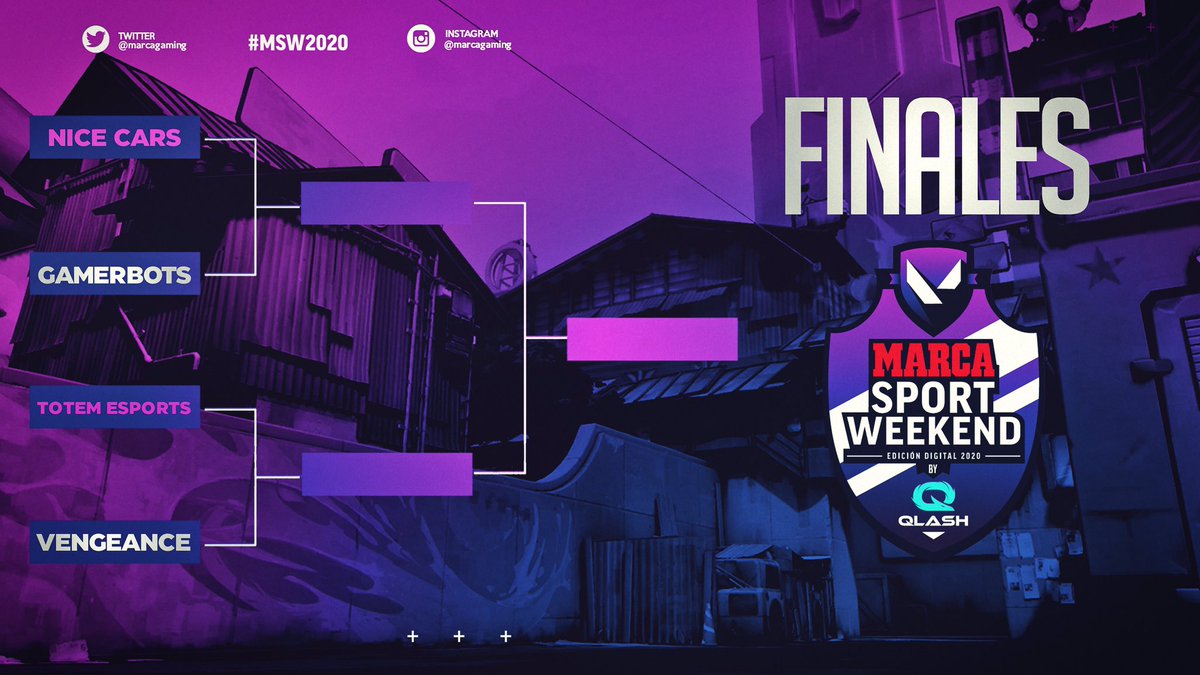 QLASH_Spain's tweet photo. Las SEMIS del MARCA SPORT WEEKEND by QLASH las disputarán..
#NiceCars
🆚
#GamerBots
@esports_totem
🆚
#Vengeance
🖥https://t.co/YuOlsjzrGB
🖥https://t.co/SqBQpSLqqe
🔫SÓLO 30 MINUTOS https://t.co/ZUlfCtCceE