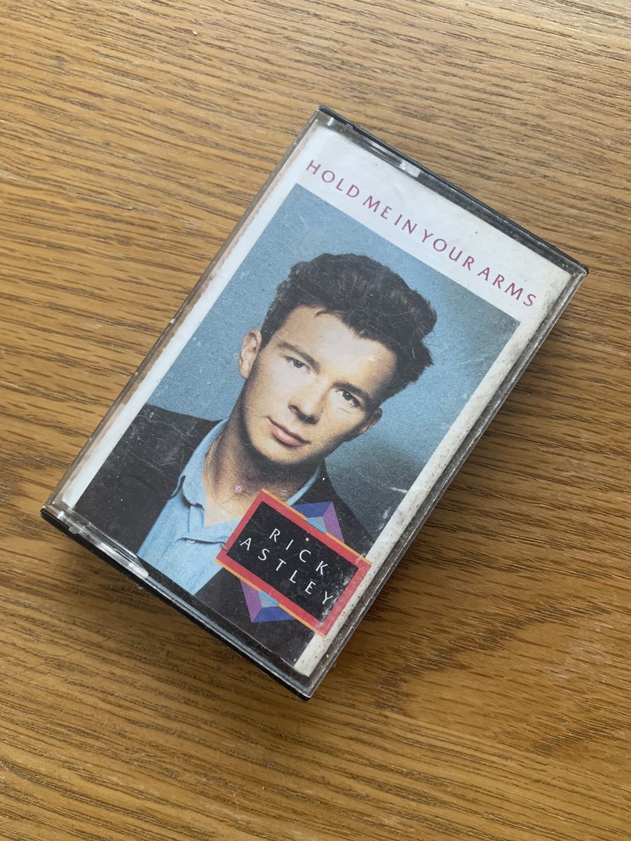 shabbyshell125's tweet photo. Having a clear out after moving house and came across this..I can’t throw it out, even though I don’t have a cassette player @rickastley #memories #tune https://t.co/5RpEP2iVGT
