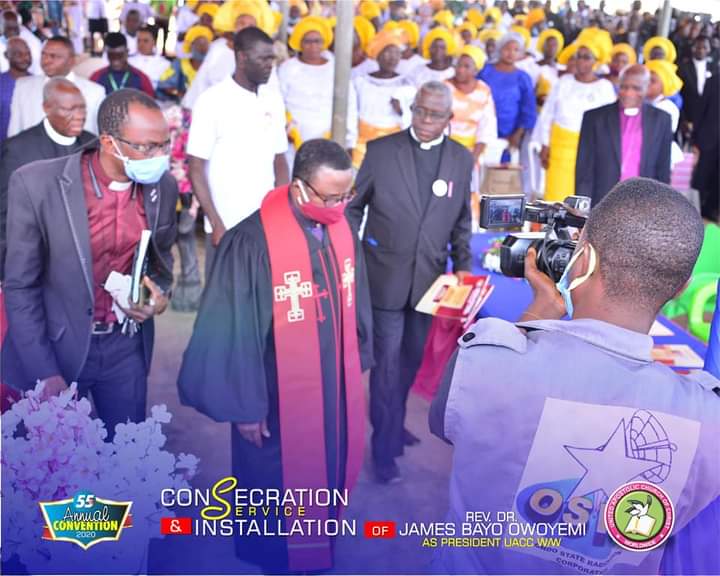 JB_OWOYEMI's tweet photo. Yesterday I Welcomed The Christian Association Of Nigeria(CAN) National President His Eminence Rev Dr Ayokunle to the 55th Convention Of UACC and my Consecration as the President Of UACC WorldWide in Akure Ondo State @SolomonDania4 @GabrielLebedon @1001SSSBook https://t.co/y4pKocSxFV