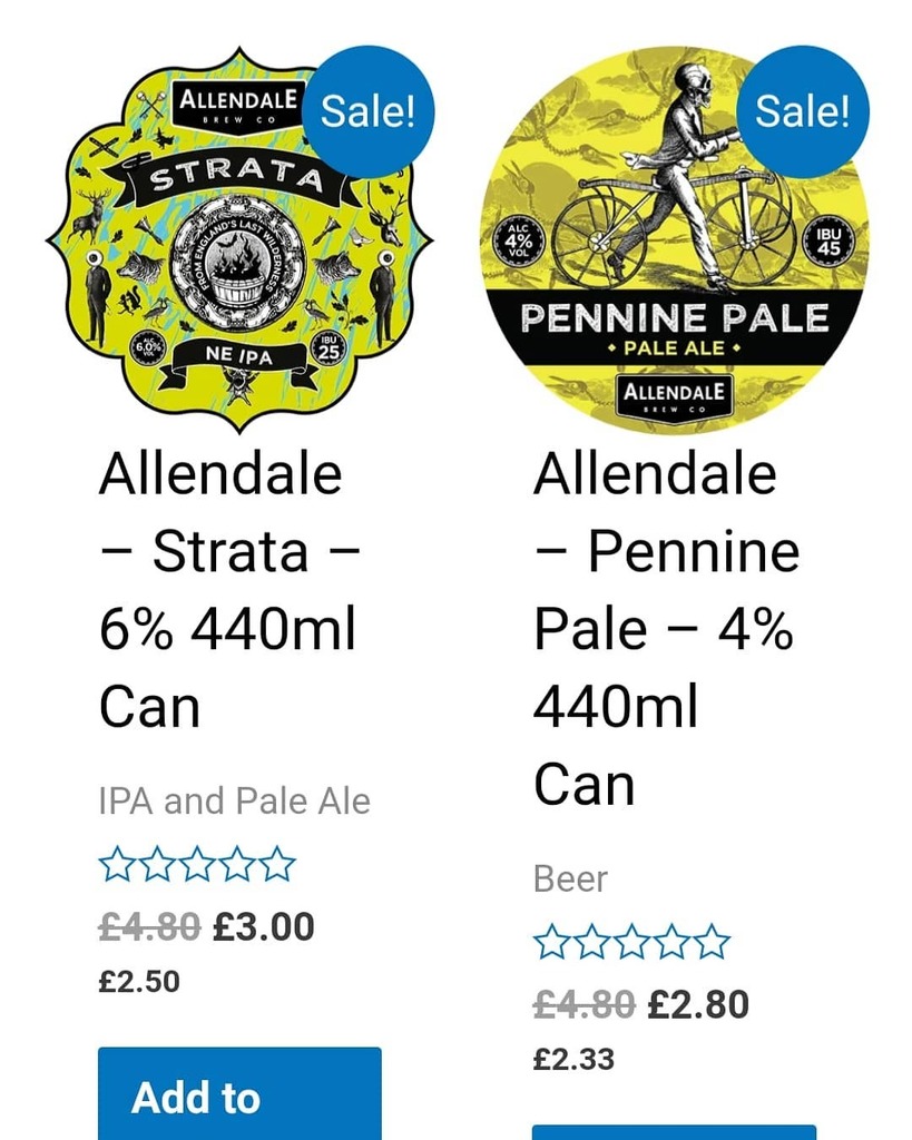 hopsanddotsbrew's tweet photo. More bargains to be had on our guest beers. Allendale 440ml cans.

Link to website in bio. 
@allendalebrewery 
#hopstoyourhome #hopforward #hopsandbloodydots https://t.co/uYNkWtYDI2