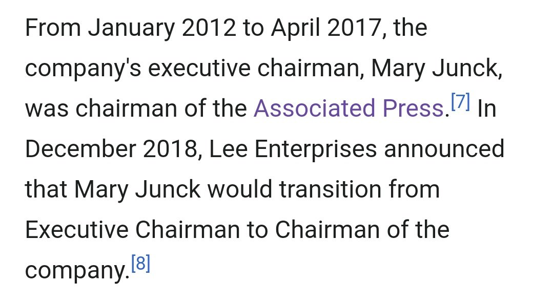Mary Junck currently serves on the Associated Press Board of Directors and served as Chair from 2012-2017.