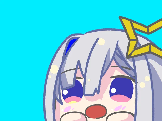 ちらっ。
#みかじ絵 
#かなたーと 
#つのまきあーと 
#TOWART 