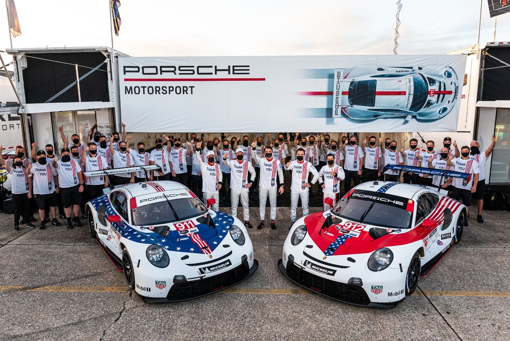 GTPorsche's tweet photo. The @PorscheRaces @PorscheNAracing GT team has achieved maximum success at its final outing in the #GTLM class of the @IMSA #WeatherTech #SportsCar #Championship. Full story on the @GTPorsche #Facebook page: https://t.co/E0OykPiYHV #Porsche #PorscheRaces #PorscheMotorsport  #IMSA https://t.co/Beol257IA4