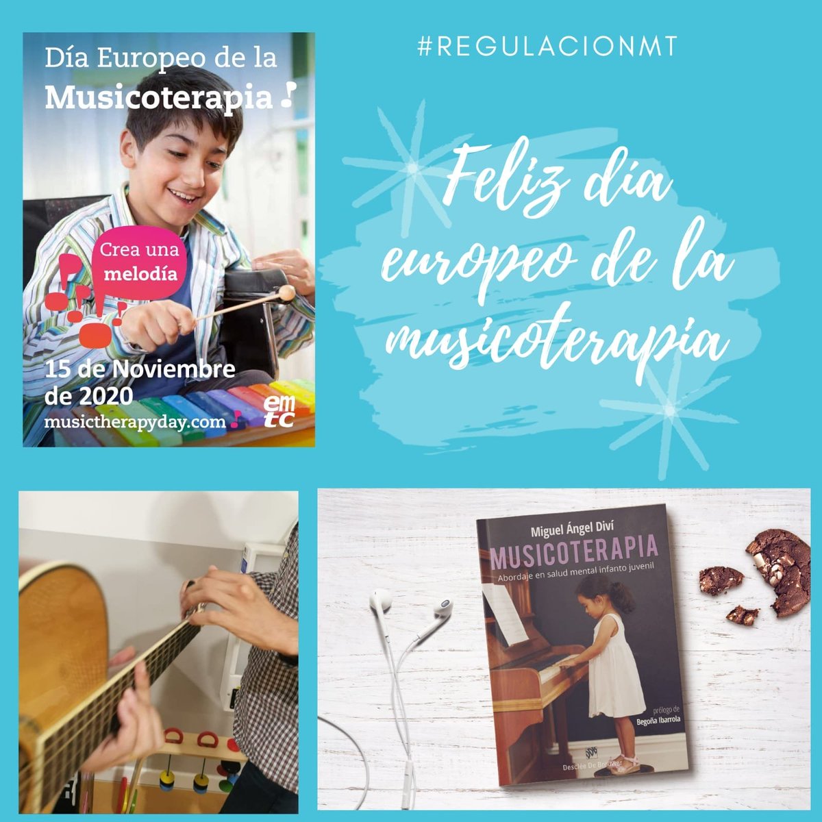 MiguelDivi's tweet photo. Feliz #DiaEuropeoDeLaMusicoterapia. Yo trabajo con personas con #TEA, #sordoceguera, #enfermedadesraras y #saludmental.Formación+intervención+investigación+difusión+calidad=musicoterapeutas profesionales acreditados #regulacionmt @WFMTinfo @TherapyDay @unizarmt @FundacionMyS https://t.co/2g0pHJM3w8