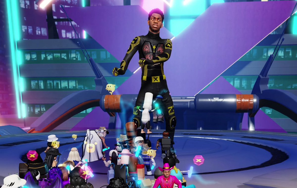 MyUsernamesThis's tweet image. the lil nas x concert is really cool when it works! #LilNasXRoblox