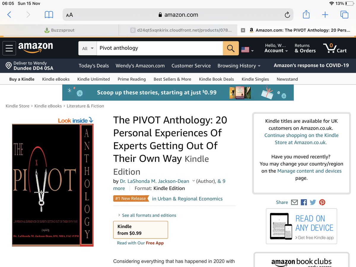 WendyHJones's tweet photo. Iβm thrilled that #ThePIVOTAnthology is at number 1 hot new releases in the USA. Help get it there in the UK by grabbing your copy of this mind blowing book for only Β£0.99 #Bestseller #pivotmasters https://t.co/yktvSyxwtb