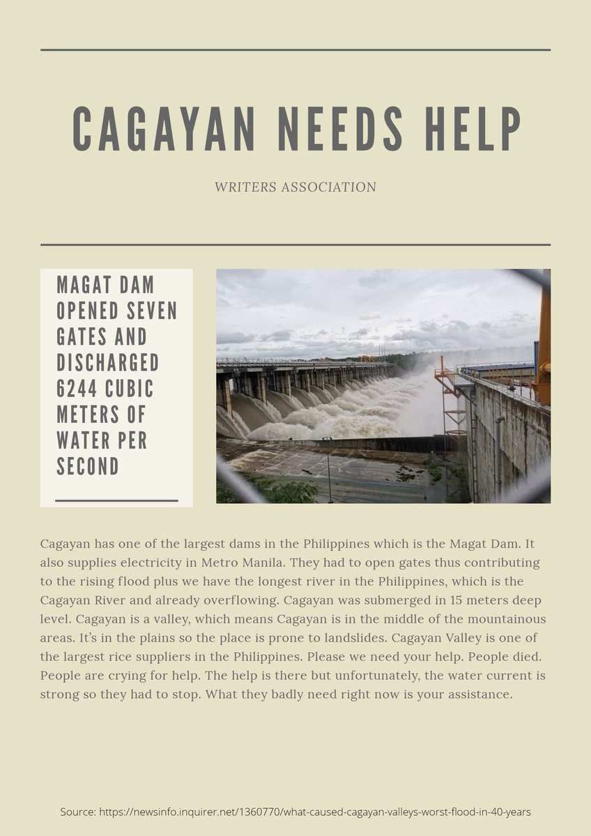 TheArtOfHelping's tweet photo. Only one gate remained open to release water in Magat Dam on Sunday morning, according to the dam officials.

#CagayanNeedsHelp
#IsabelaNeedsHelp 
#TuguegaraoNeedsHelp
#RescuePH https://t.co/Q9gUUI1Z2z