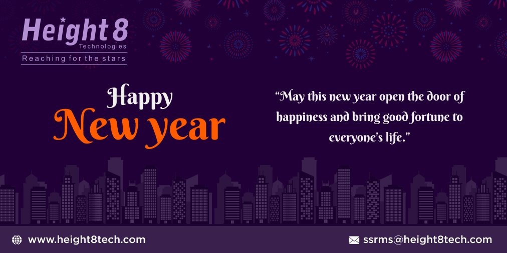 Height8Ltd's tweet photo. Wishing you health, wealth and happiness in the New Year ahead.

Happy New Year!

#happynewyear #newyear2020 #bestuvaras #festival #festivalvibes #festivalwishes #festiveseason #height8 #height8technologies #telecommunications https://t.co/Zrc0bseTtu
