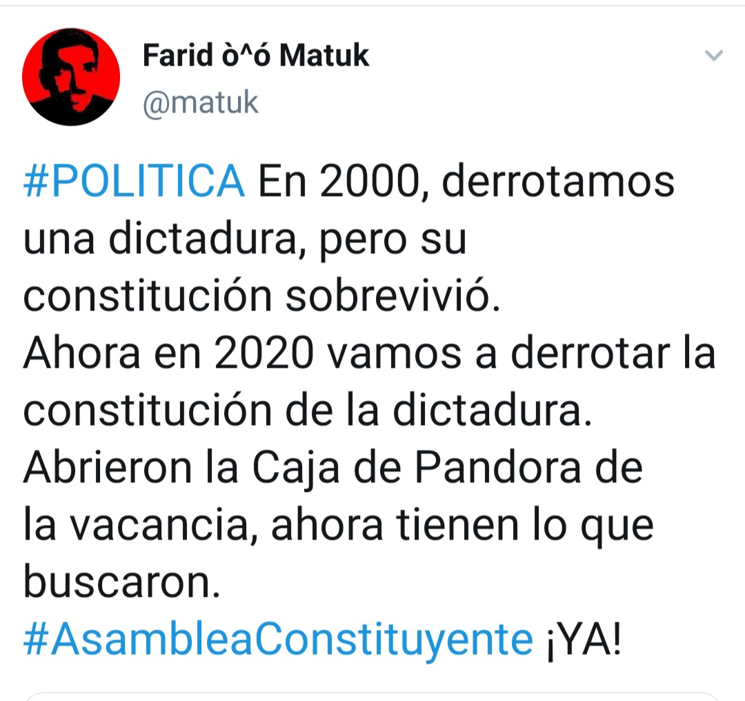 LaTagle's tweet photo. #ConstitutionalCrisis 
#AsambleaConstituyente 
#politica
#Corrupcion 
#ProhibidoOlvidar https://t.co/Wm2RFFBpwE