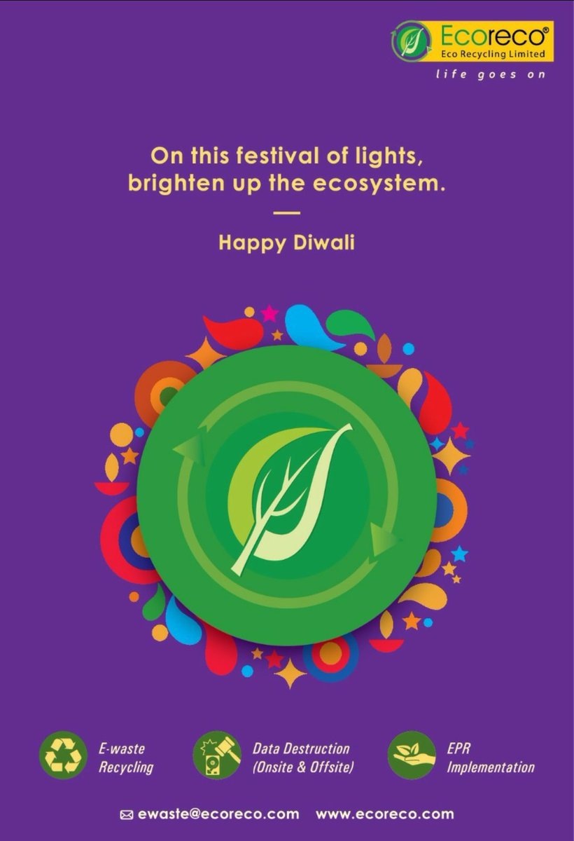 Ecoreco_WEEE's tweet photo. Ecoreco wishes everyone a very happy #Diwali and a prosperous New Year! https://t.co/uynqplxC9m