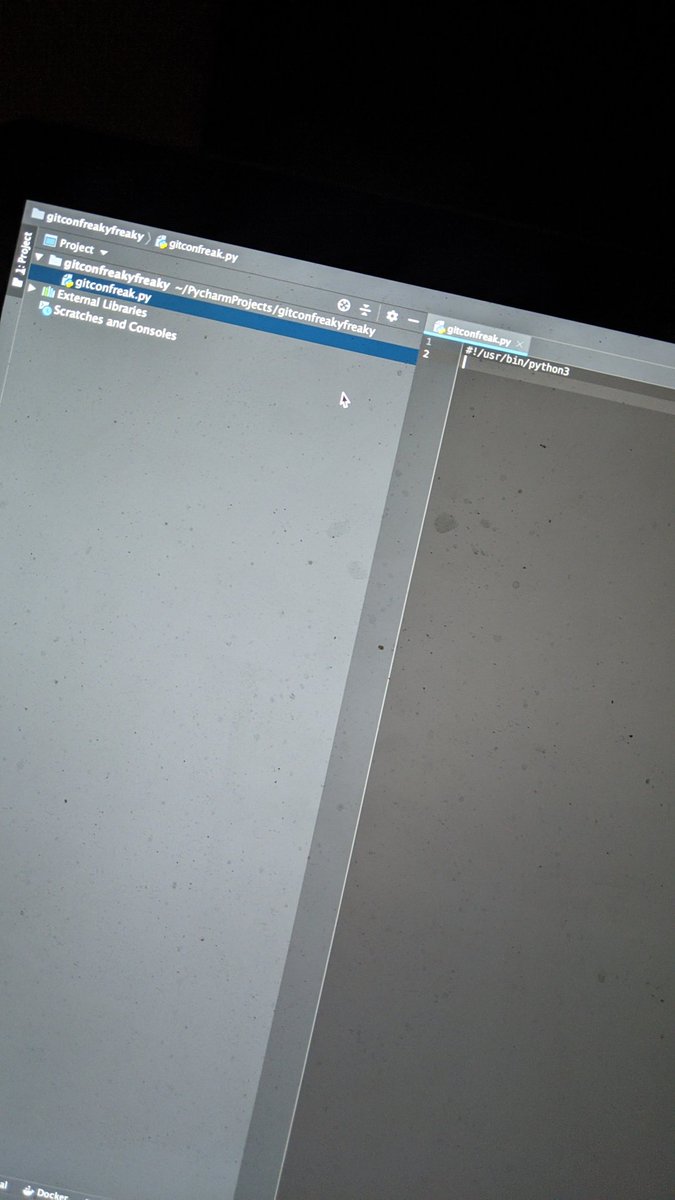 Let's call our project gitconfreakyfreaky or gitconfreak for short.Project initialized!