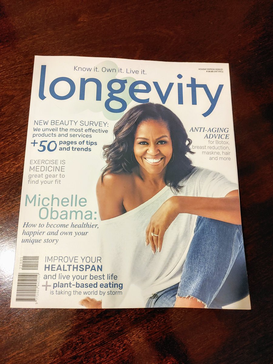 longevitymag's tweet photo. .@michelleobama is the ultimate mother-in-chief, and she's also our cover girl!

We also feature the Best In Aging Survey, and we offer a beginner's guide to breast reduction in South Africa. Make sure to grab your copy now!

#LongevityHolidayEdition
#MichelleObama https://t.co/5CkTW0HdvN