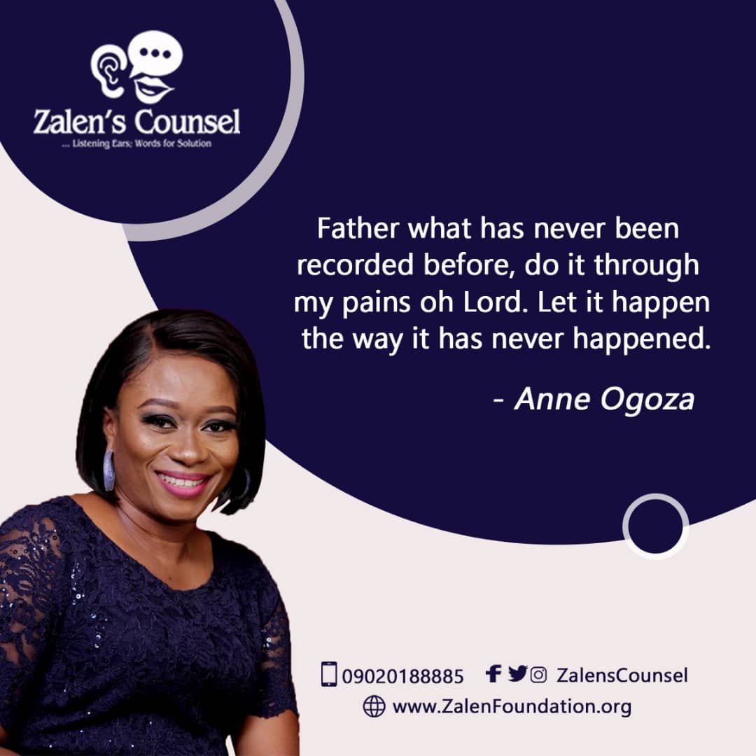 ZalensCounsel's tweet photo. Father what has never been recorded before, do it through my pains oh Lord. Let it happen the way it has never happened.
#AnneOgoza https://t.co/lhTi6KDr75