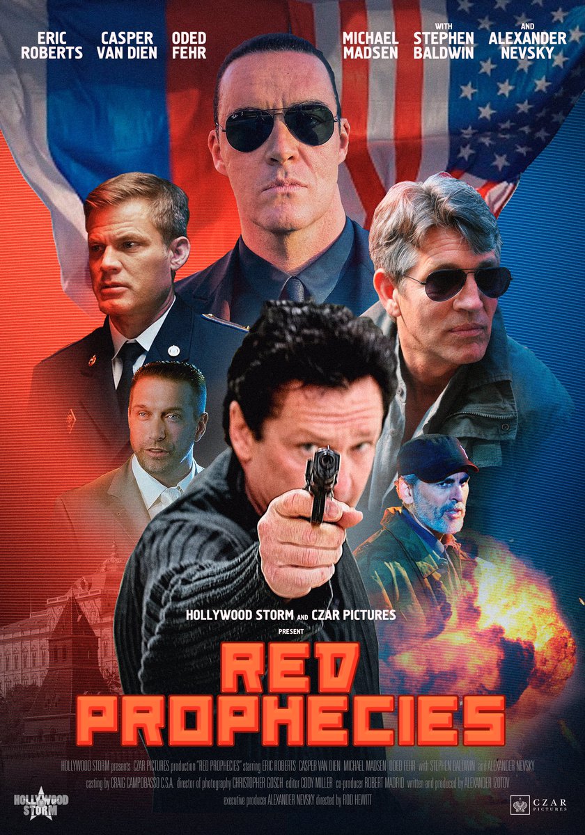 NevskyAlexandr's tweet photo. Happy to present you first teaser artwork for my upcoming political thriller RED PROPHECIES! 
💪😎📽
Рад представить вам первый постер политического триллера КРАСНЫЕ ПРОРОЧЕСТВА!
#alexandernevsky #redprophecies #hollywood #александрневский #красныепророчества #голливуд https://t.co/b6ikyPRsgc