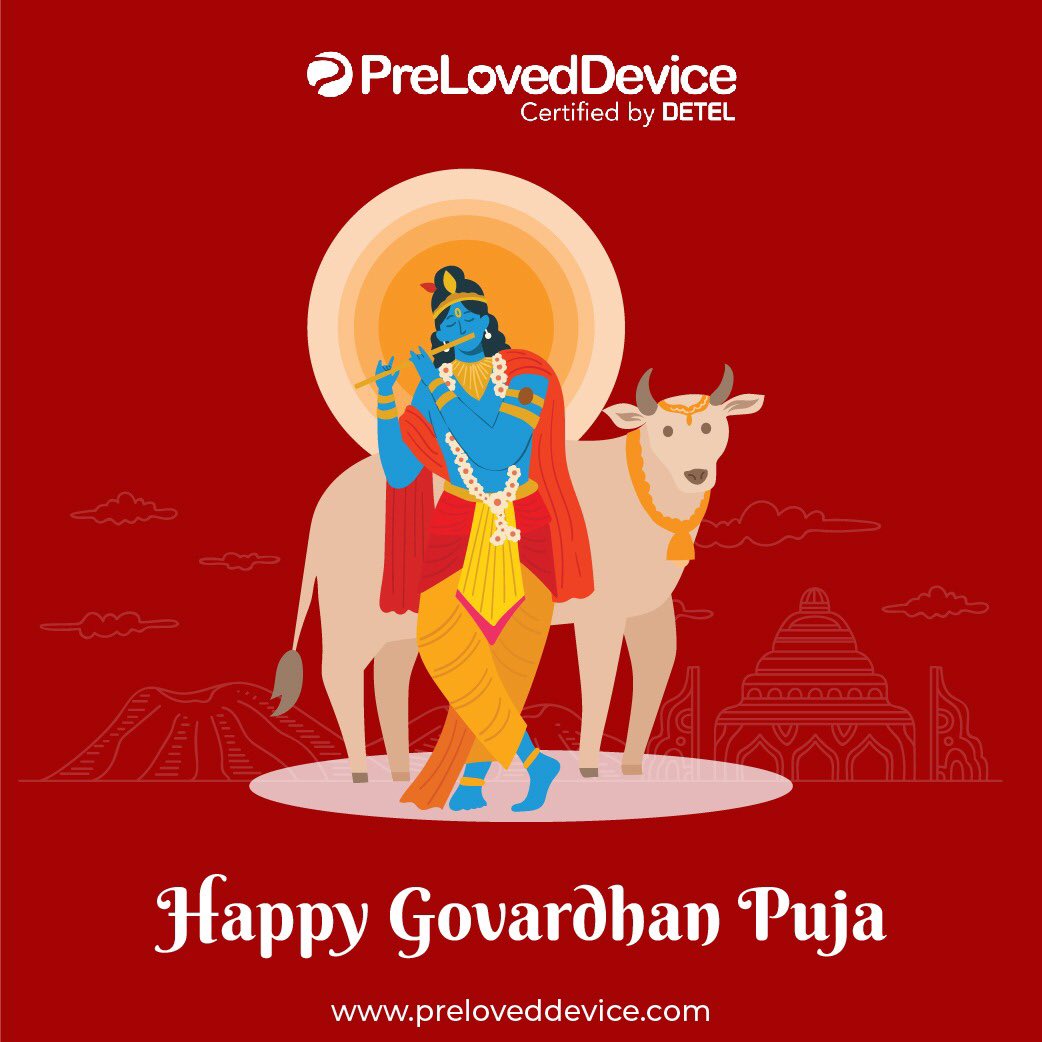 PrelovedDevice's tweet photo. May you be blessed all year through. That is my genuine, wish from the heart. On the beautiful and auspicious festival of Govardhan Puja, we wish you a very happy and prosperous day filled with Lord Krishna's blessings.

#goverdhanpuja #goverdhanpooja #lordkrishna #krishna https://t.co/7CbJPdMQsb