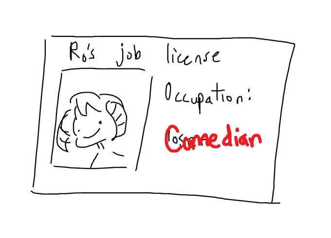 As you can see from my bio. I am a professional comedian. This is my Job license from my management, @_zinxxii 