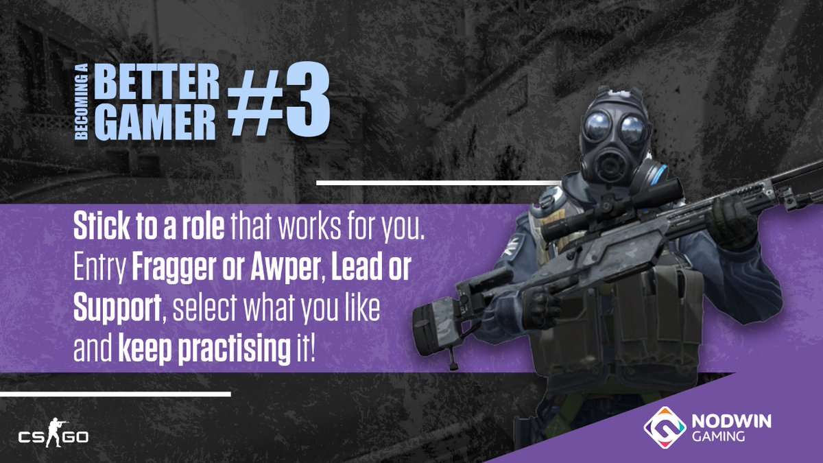 NodwinGaming's tweet photo. Every player on the team has a pre-defined role⚡ If you stick to what you like & practice, no one can stop you from being the most valuable player for your team💥🎯
#csgo #bettergamer #gamingtips #role #esports #nodwingaming #sunday https://t.co/ckfaQCCSSK