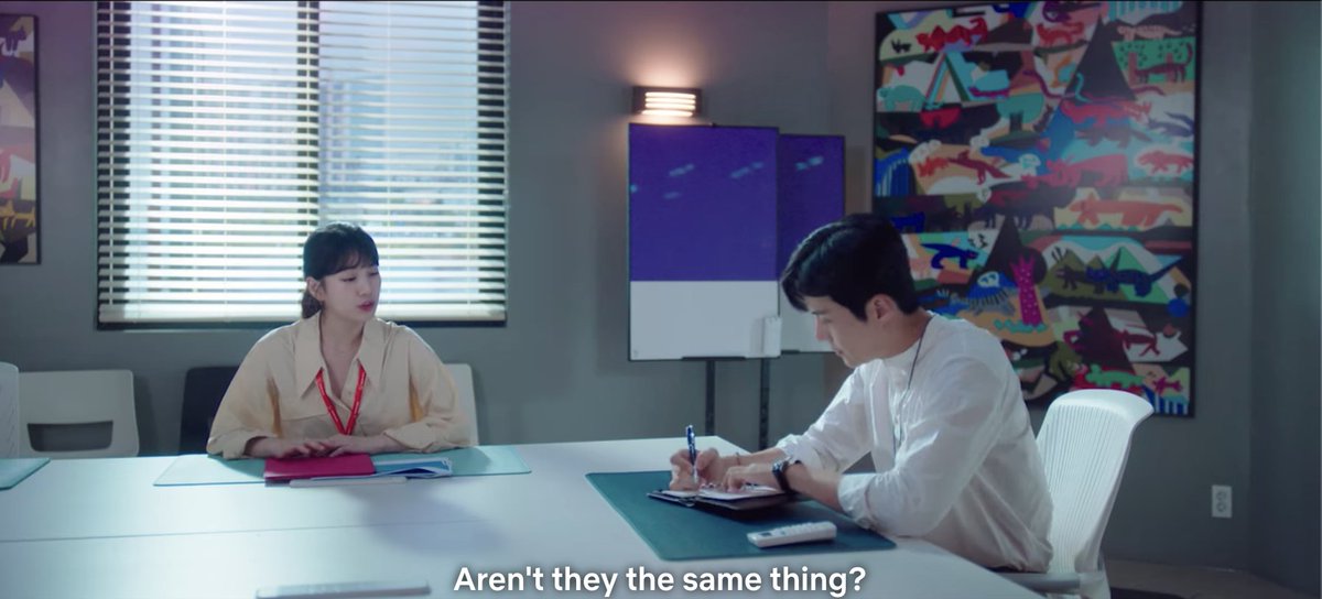 Effectively, he teaches her to focus on the big picture, which doesn't always bring immediate satisfaction, but longer-term rewards.