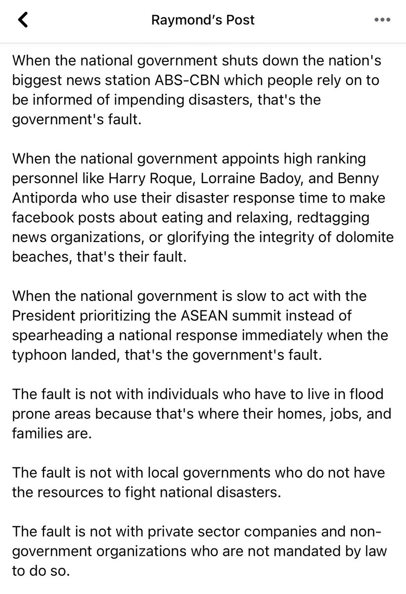rryyyaaaannnn's tweet photo. Sharing this facebook post of a friend and former workmate in Congress- Atty. Raymond.
Read, UNDERSTAND and RT. https://t.co/QPScIpiX2w