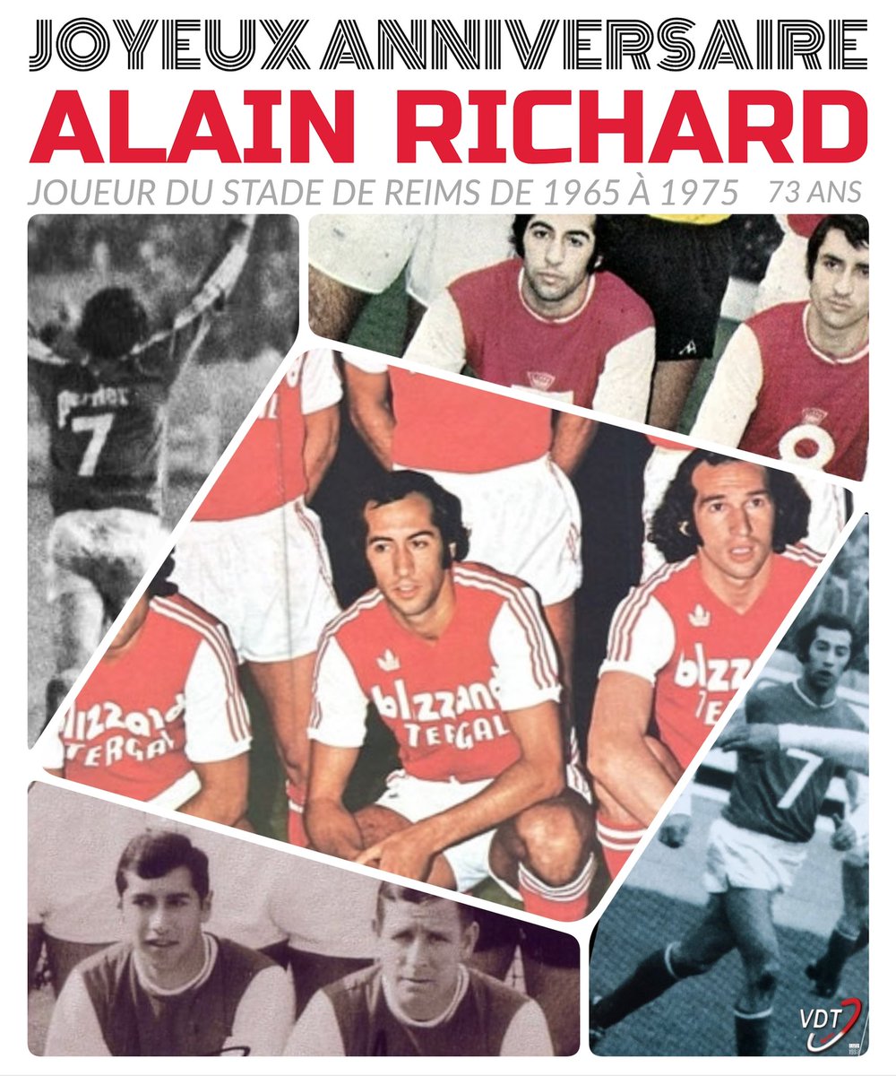 Reims Vdt Reims Vdt Souhaite Un Joyeux Anniversaire A Alain Richard Joueur Du Stade De Reims De 1965 A 1975 Reims Vdt Reims Vdt Souhaite Un Joyeux Anniversaire A Alain Richard Joueur Du Stade De Reims De 1965 A 1975