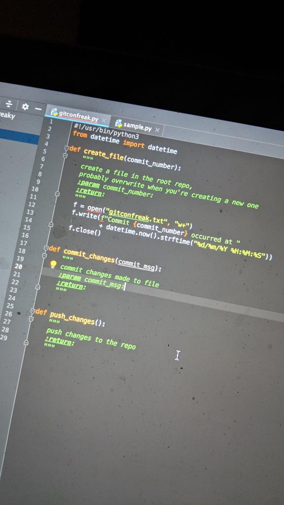 OK let's write an implementation for create_file.we'll create a text file, write a commit_number and the date and time, then close the file.