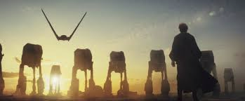 Luke's final act of projecting himself on the battlefield when all seems to be lost is him taking back the heroic ideal again. The impossible Skywalker. The man who TOWERED over the First Order. The man who fought the Supreme Leader without swinging his blade. And won.