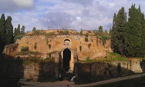 See, Augustus' Mausoleum was full, so Hadrian built Hadrianeum & didn't surpass Augustus... the traditional respect he had was immeasurable.Urns of his wife, Faustina & later Roman Emps. was placed there.In 271, it became a fortress under Marcus Aurelius..4/13