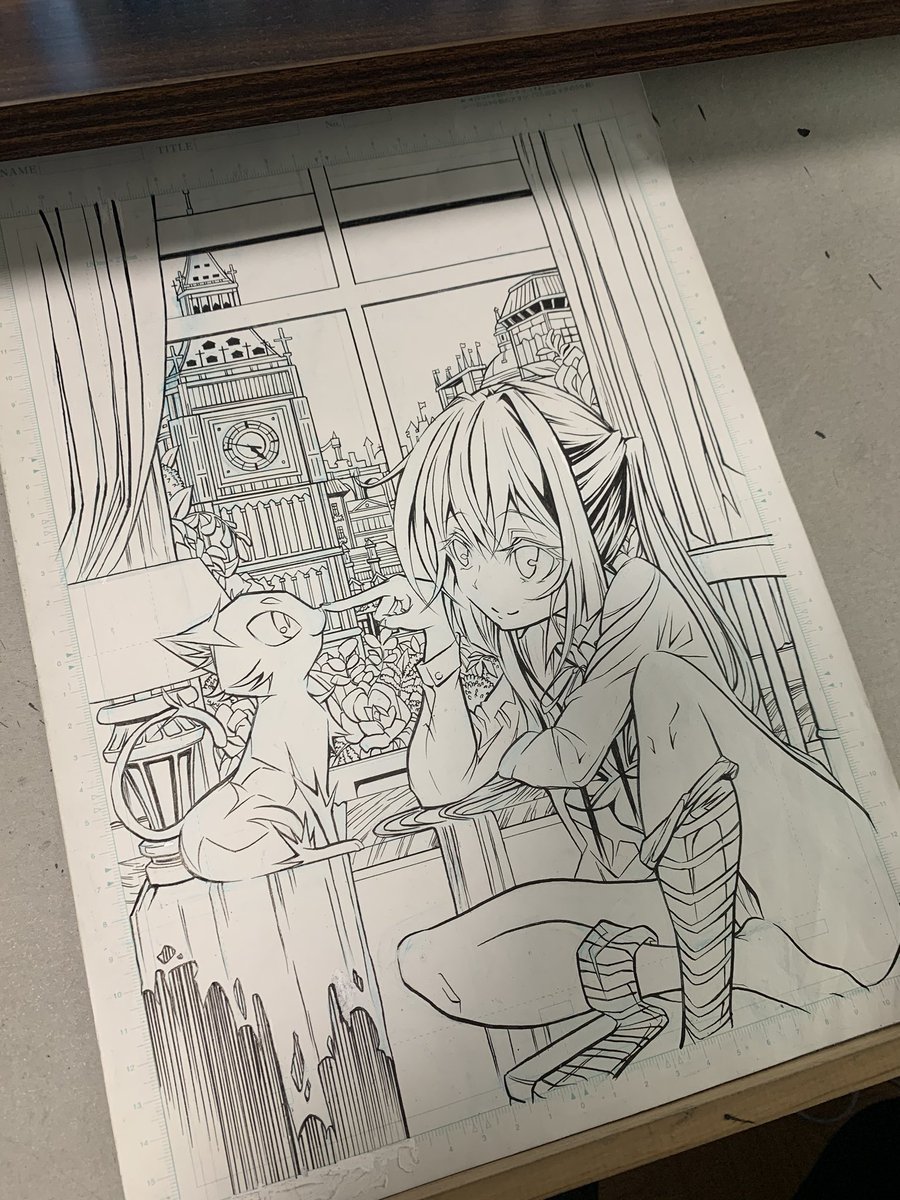 部屋整理してたらアナログ時代の生原稿が やっぱ生原稿はいいね Iプルtの漫画