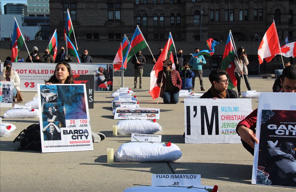 anadoluagency's tweet image. #PhotoFeature |  #Protest in Canada for Azerbaijani #civilians killed during Armenian attacks aa.com.tr/en/pg/foto-gal…