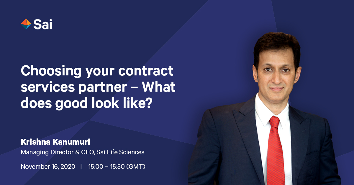 SaiLifeSciences's tweet photo. Join our Managing Director and CEO, Krishna Kanumuri at the #LifeScienceIntegrates for the panel discussion on "Choosing your contract services partner – What does good look like?". Register here: https://t.co/7RG5g7E1BJ
#SaiLifeSciences https://t.co/W2K1Gkqeof