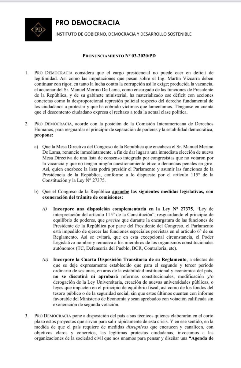 lucianolopez27's tweet photo. #Atencion #URGENTE Pongo en conocimiento el Pronunciamiento de @IGProDemocracia (asociación que integramos profesionales y empresarios independientes, sin filiación política). #OJOALDATO Planteamos SALIDAS concretas y viables, jurídica y políticamente, a esta crisis. #Difundir https://t.co/YXmcK2oqkt