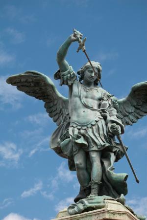 In Dark Ages, Hadranieum gets its name,Castel Sant'Angelo.590 AD, plague hit Rome. MANY Die.Pope Gregory the Great told Peeps to pray so Rome cures.God sent Archangel Michael, who landed on the Fortress & sheathing his sword, ended the Plague. Hence, Sant'ANGELO6/13