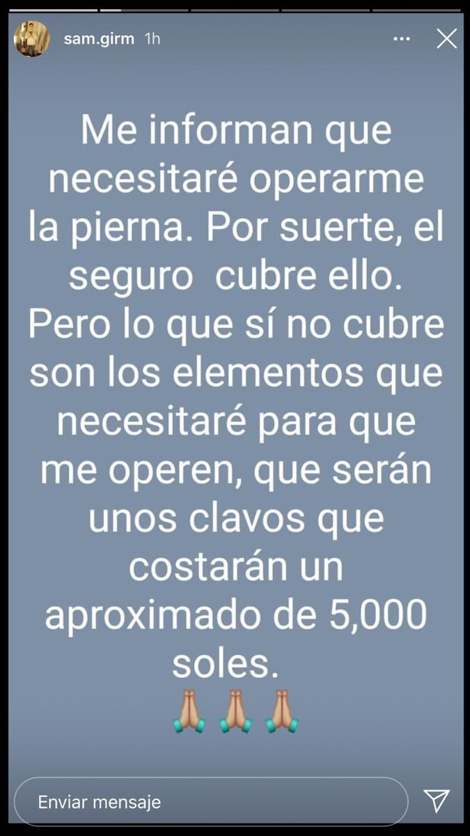 arnoldsuarezg's tweet photo. POR FAVOR DIFUNDIR A UNO DE LOS HERIDOS EN LA PROTESTA, ES AMIGO MÍO Y LES PIDO AYUDA.

YAPE: 925855023
BCP: 191-37062540-0-08

LES PIDO COMPARTIRLO 🚨 https://t.co/7NfrhbRWCk