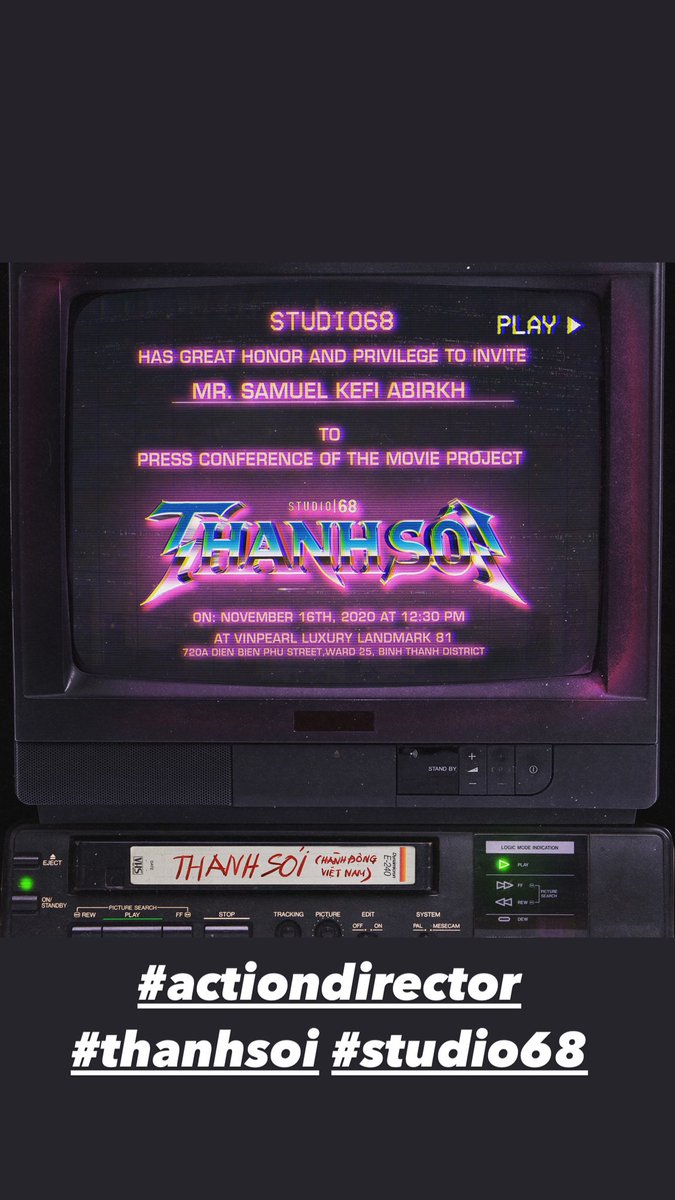 KefiAbrikh's tweet photo. 80’s mode activated or what !?🔥🔥🔥
#actionmovie #actiondirector #thanhsoi #studio68 https://t.co/bGwGWRwbE0