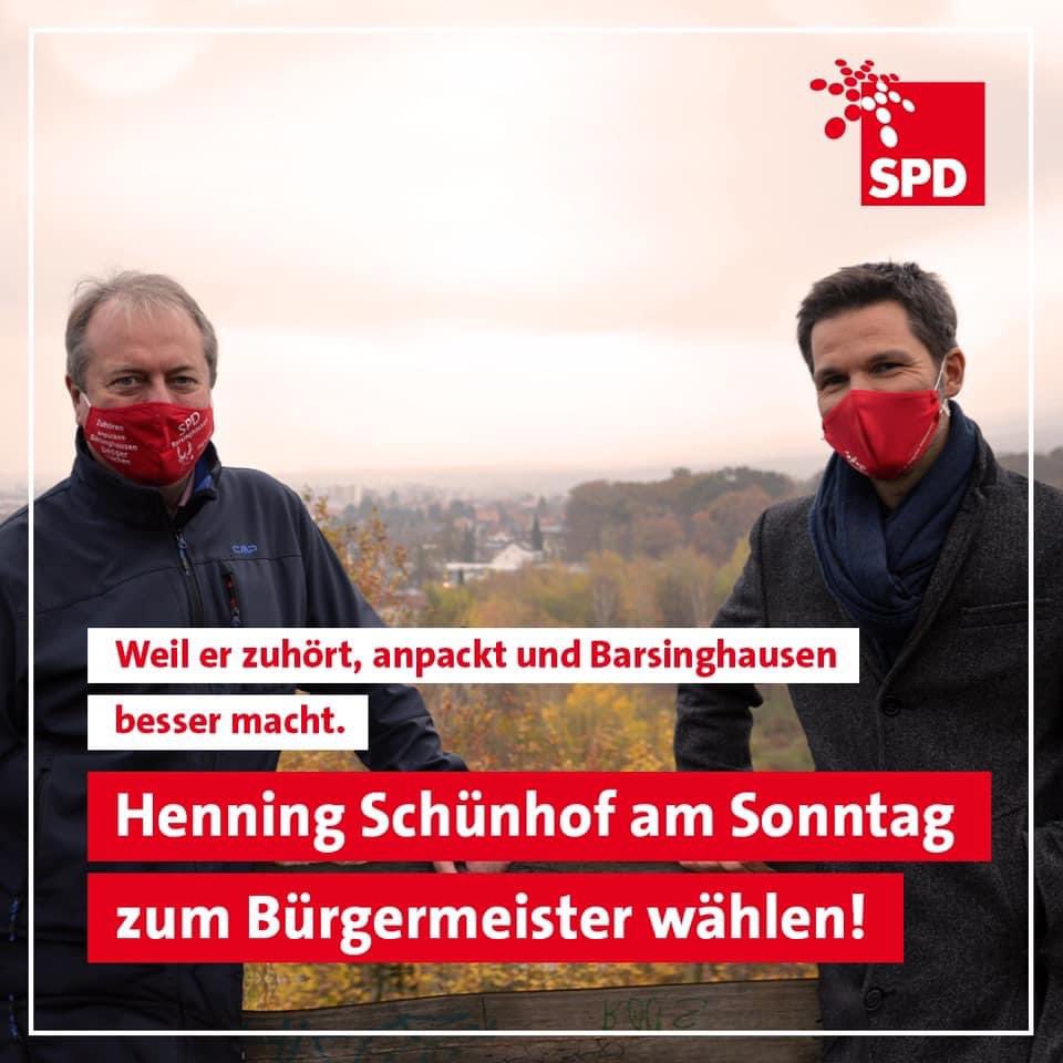 SPD_Basche's tweet photo. Heute ist Stichwahl đ unser Kandidat Henning SchĂŒnhof kann zuhören und anpacken đ daher wird er Barsinghausen besser machen đȘ macht euer â heute bei Henning #SPD #buergermeisterwahl #wirfuerhenning #basche #barsinghausen #SPDBasche #SPDBarsinghausen https://t.co/gBqDjfuMC5