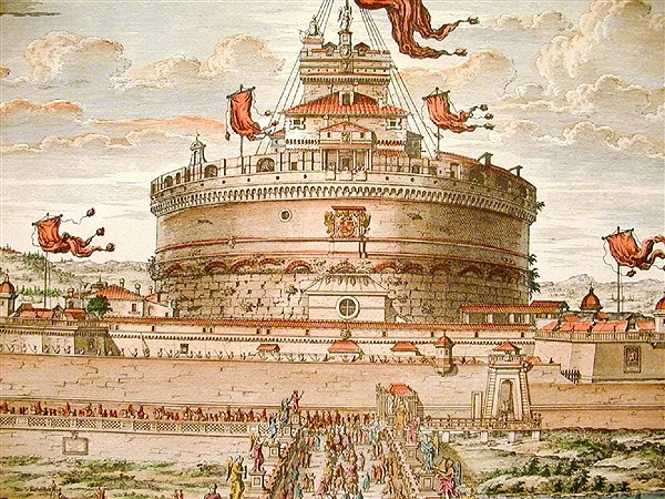 Long story,short. Castel Sant'Angelo became very important in the Middle Ages as a Fortress that no one can raid.Fought over until the mid-1300s, when Papal Court made it their home.It became the "symbol of the worldly power of the popes" under Boniface IX.(Italy)7/13