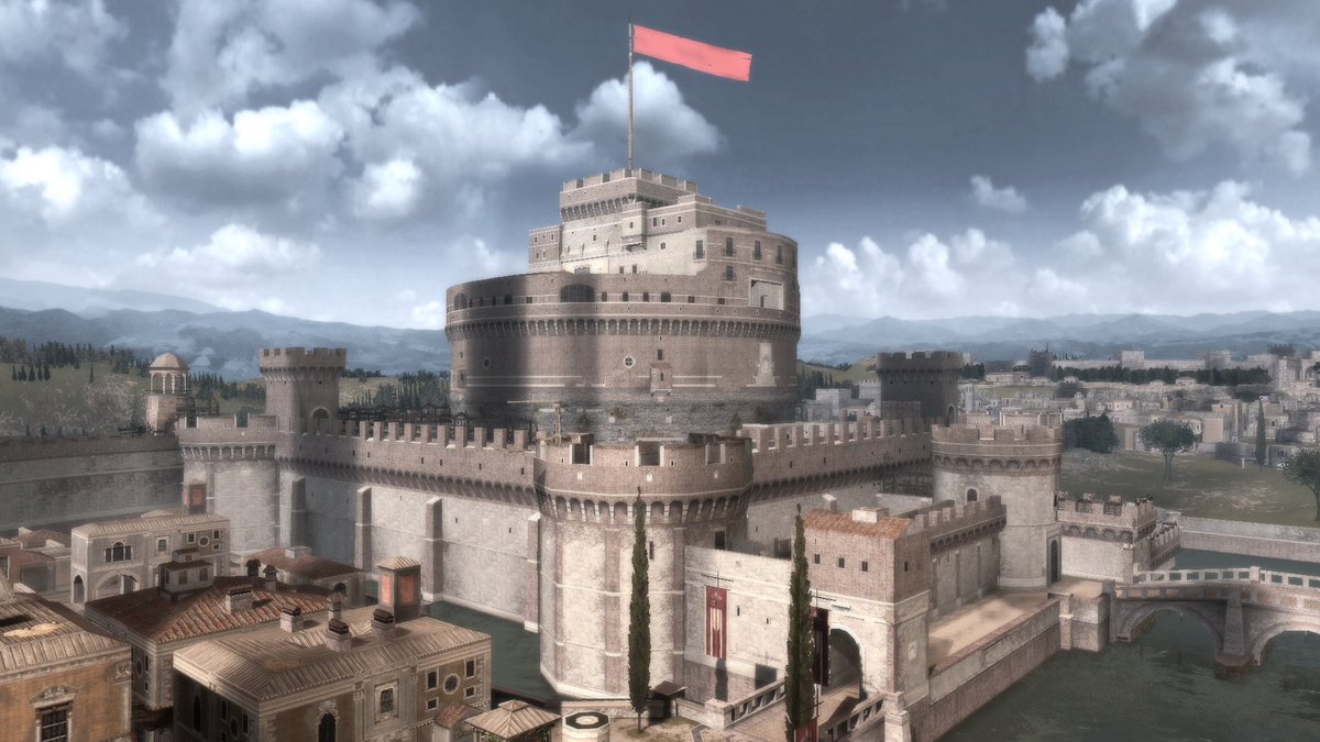 The Fortress became so dangerous, a secret passageway was made to ensure the safety of Popes.16th century, Pope Alexander VI, aka RODRIGO BORGIA, Fortified the hell out of Castel Sant'Angelo, adding bastions, a round tower, plus made the waters around it moat(Italy)8/13