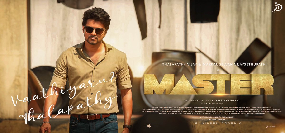 prabu_shailesh's tweet photo. MASTER 
#MasterTeaser #Master #MasterTeaserDay #MasterUpdate #MasterTeaserFromNov14 #MasterTeaserRecords #MasterTeaserFromToday @MasterTeamOffi @VijayFansTrends @ActorVijayFC @VijayFansPride @SSMusicTweet #Vijay #VijaySethupathi @itz_RayappanVFC https://t.co/ysjEhbG5nk