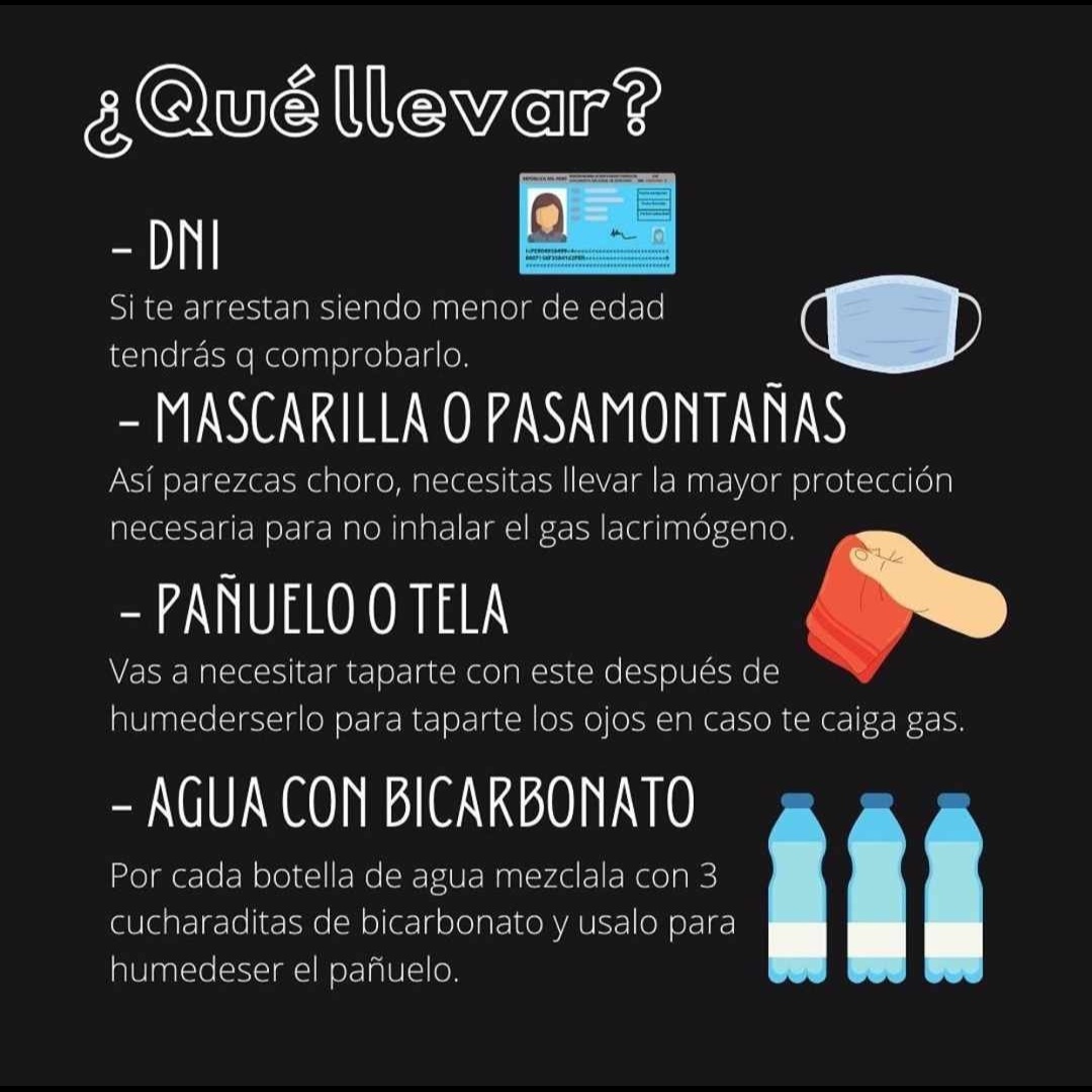 ESTO ES LO QUE SE TIENE QUE LLEVAR A UNA MARCHA!!!
#PeruvianLivesMatter