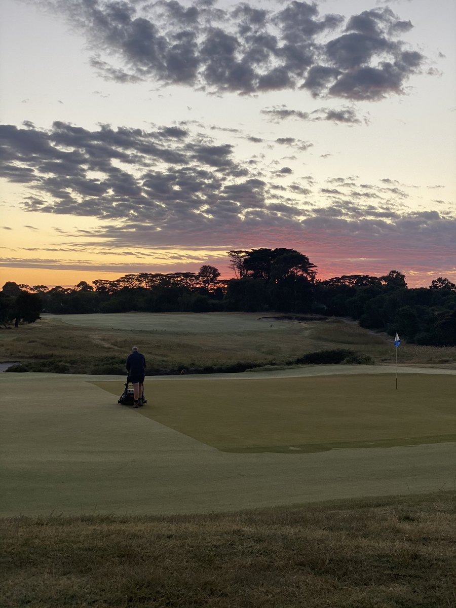 Don’t mind a 5:30am start on mornings like this. Kudos to the Course team for presenting a great test for our Men’s Club Championship qualifying rounds this weekend.